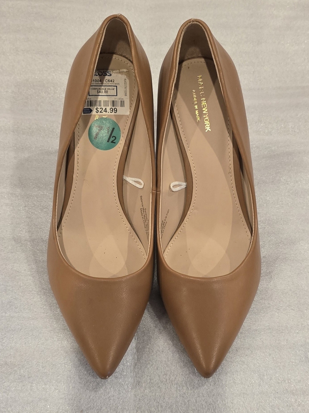 Marc New York | Andrew Marc - Women's Tan Pointed-Toe Pumps